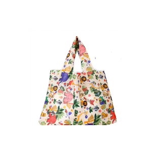Sac fourre-tout en toile de coton imprimé personnalisé pour dames Shopping portable et réutilisable avec doublure en polyester Logo personnalisé - Product Image 2