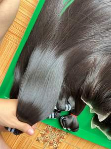 Venta al por mayor de extensiones de cabello humano virgen recto de hueso 100% extensiones de cabello humano Remy vietnamita crudo sin procesar 8-30 pulgadas - Product Image 5