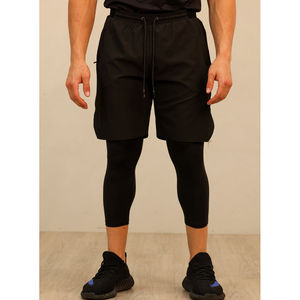 Mens <b>Islamic</b> Modest Awrah Shorts <b>Islamic</b> Mens Gym Training Shorts Modest Awrah Cover Knee Length Sportswear - Product Image 1