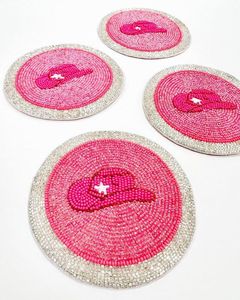 Wholesale Handmade Seed Glass Beaded Party <b>Coaster</b> Set Decorative Rounded <b>Drink</b> Mats <b>For</b> Home Parties And Commercial Use - Product Image 6