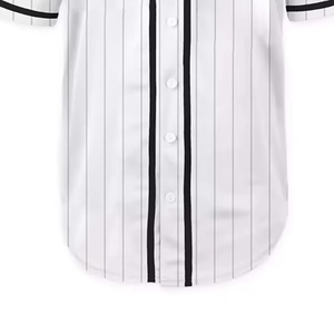 Baseball\Softball Uniform Shirt Sublimation Print Breathable Button Down Striped <b>Coach</b> Youth Team Summer Winter Baseball Jersey - Product Image 6