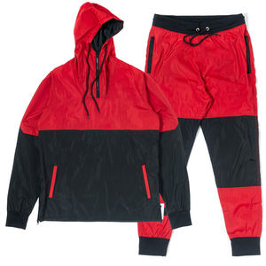 OEM <b>Wind</b> <b>breaker</b> track suit Streetwear Custom Nylon Fashion Design windbreaker set - Product Image 6