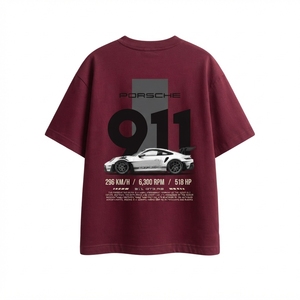 T-shirt imprimé pour homme à manches courtes, coupe ample, en jersey de coton, col rond, style décontracté - Product Image 1