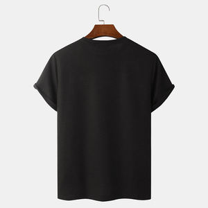 T-shirts pour hommes avec logo sur le devant, coupe classique, 100% coton biologique, respirant, séchage rapide, mode décontractée d'été, streetwear - Product Image 2