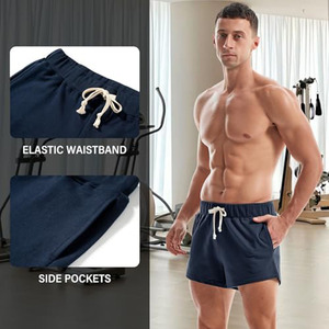 Shorts de sport décontractés pour hommes, été, taille élastique, séchage rapide, imprimé, pour course à pied, fitness, basketball, entraînement, jogging - Product Image 2