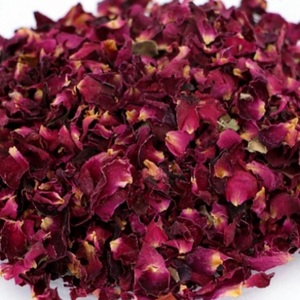 Pétales de rose séchés naturels, roses rouges, confettis de mariage, artisanat floral, pot-pourri, décoration romantique, boîtes cadeaux, projets DIY, maison - Product Image 1