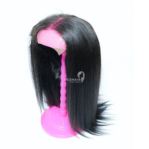 Perruque frontale en dentelle complète naturelle et lisse 2026, perruques en cheveux humains, dentelle transparente 13*4, 100% cheveux humains vierges/remy vietnamiens - Product Image 6