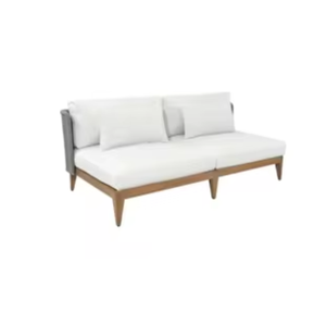 Ensemble de canapés de restaurant, meubles en bois de teck de qualité à des prix optimaux avec revêtement en tissu fin - Product Image 1