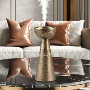 Quemador Bakhoor de oro antiguo, quemador de incienso de Metal de lujo para el hogar para Ramadán y Oud Bakhoor, quemador y regalo Mubkhar para boda - Product Image 3