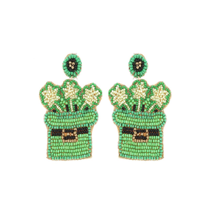 Hermosos Pendientes de Moda para Mujer, Bordados con Cuentas, Hechos a Mano, Multicolores, de la India, por MD HANDICRAFTS - Product Image 2