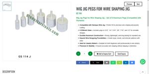 Juego de soportes para pelucas, accesorios de aluminio para dar forma a alambres, herramientas de joyería, herramientas para hacer joyas |   N.° de artículo GS-114J - Product Image 3