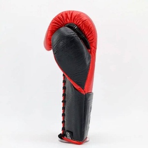 Gants de boxe de haute qualité en gros, rouge et noir, No Boxing No Life, pour entraînement MMA et kickboxing, équipements de combat de boxe personnalisés - Product Image 2