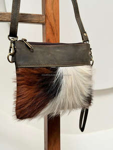 Pelo elegante de las mujeres en cuero de piel nueva llegada bolso Sling Bag monedero compras gran oferta elegante bolso de piel de vaca - Product Image 3