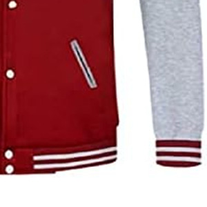 Blouson universitaire classique pour homme 2025 OEM à col montant avec bandes, idéal pour l'hiver - Product Image 4