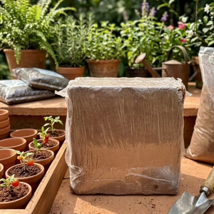 Qualité supérieure, meilleur prix, bloc de tourbe de coco de 5 kg, faible teneur en EC, conditionneur de sol pour plantes - Product Image 1