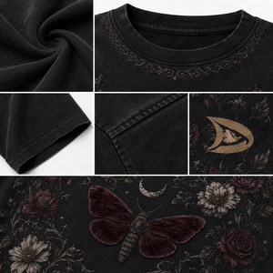 เสื้อยืดผู้หญิงสไตล์ Y2K ปักลายปักเลื่อมหรูหรา ลายเกมเดย์ ผ้าฝ้าย 100% ทรงหลวม คอกลม แขนสั้น - Product Image 6