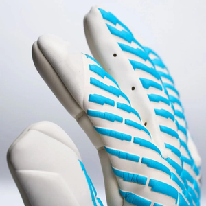 Best Quality Full-Finger Lightweight Goal Keeper <b>Gloves</b> for Adult Leather Punching Zone Fusion Cut 4mm Aqua <b>Grip</b> Soccer <b>Gloves</b> - Product Image 4