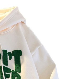 เสื้อฮู้ดโอเวอร์ไซส์แบบยูนิเซ็กซ์ พิมพ์ลายตัวอักษรสีเขียวตามสั่ง ผ้าฝ้ายเฟรนช์เทอร์รี่ สวมใส่สบายๆ สำหรับฤดูใบไม้ร่วง - Product Image 5