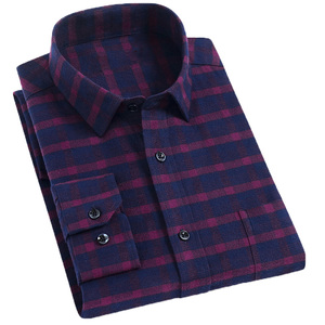 Camisa Larga para Hombre, Moda 2020, Estilo Casual, Camisas de Franela a Cuadros, Logotipo Personalizado, Servicio OEM, Tejido Satinado, Otoño, Formal - Product Image 3