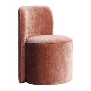 Coiffeuse Compacte Avec Chaise Brown Vanity Table with <b>Mirror</b> & Stool Upholstered <b>Small</b> Vanity Luxury Modern Oak Wood Bulk - Product Image 3