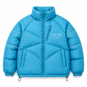 Custom <b>Men's</b> <b>Long</b> Puffer Jacket Thermal Hooded Winter <b>Coat</b> OEM Clothing Manufacturer - Product Image 1
