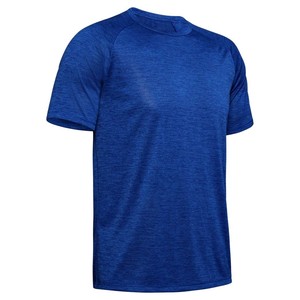 Camiseta de Punto para Hombre, Nueva Colección 2026, Cuello Redondo, Color Sólido, Manga Corta, Corte Regular, Secado Rápido, Informal, Azul, para Gimnasio - Product Image 2