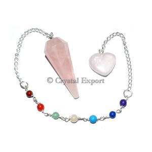 Grossiste de Quartz Doré 12 Facettes Chakra Pendules: Quartz Doré 12 Facettes Chakra Pendules À Vendre - Product Image 6