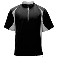 Veste de sport à col montant zippé, manches courtes, respirante, antibactérienne, anti-humidité, coupe régulière pour adulte