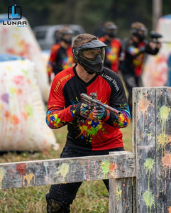 Maillot de paintball tactique personnalisé, style double teinte, 100 % polyester, tissu mesh léger, personnalisable, tournoi, manches longues - Product Image 4