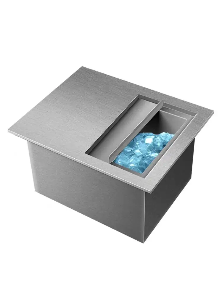 Commercial Hotel Restaurant Supplies Stainless Steel Customized Cocktail Ice bin table