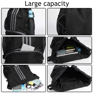 Customized Promotional Soft Travel <b>Backpack</b> Waterproof Polyester with Custom <b>Drawstring</b> Bag and Logo Straps Casual Sports Bag - Product Image 6