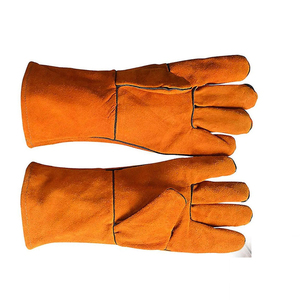 Low MOQ High Quality Double Layer Leather Welding Work <b>Gloves</b> Multipurpose Use Safety Working <b>Gloves</b> For Welder Workers - Product Image 5