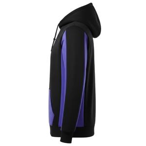 Sudadera con Capucha de Forro Polar en Color Negro y Morado, Sudadera con Capucha de Manga Larga para Uso Casual - Product Image 2