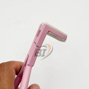 Wholesale <b>Hair</b> Extension Tape In Press Plier with Silicone <b>Pads</b> Custom Logo Stainless Steel <b>Hair</b> Extension Tools Plier - Product Image 6