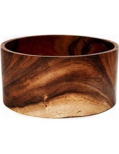 Tazón de Madera Natural para Servir – Hermoso Tazón Redondo de Madera Hecho a Mano para Ensaladas, Frutas, Bocadillos, Nueces, Frutos Secos y Decoración de Mesa - Product Image 4