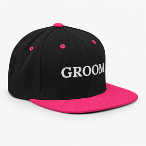 Gorra Snapback de 6 Paneles con Bordado Personalizado para Novio, Visera Plana, Sombrero para Fiesta de Boda, Fabricante Vietnamita, OEM, ODM, Venta al por Mayor de Gorras - Product Image 6