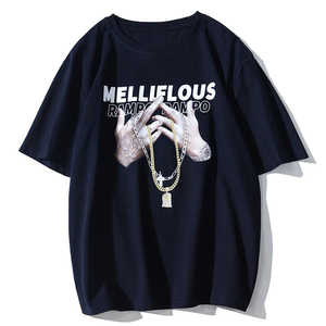 เสื้อยืดโอเวอร์ไซส์แขนสั้นผู้ชาย Melliflous คอกลม สไตล์สตรีท พิมพ์ลายสกรีน ผ้าเจอร์ซีย์คอตตอน 100% น้ำหนัก 220 กรัม - Product Image 4