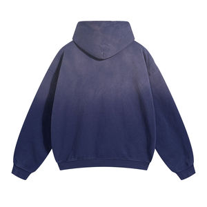 Sudadera con Capucha Extra Grande para Hombre, Color Sólido, Algodón French Terry, Sudadera Informal con Capucha para Otoño - Product Image 2
