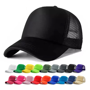 Wholesale Plain 5 Panel Trucker Cap Professional Custom Printing Embroidery Logo Mesh Premium <b>Foam</b> Trucker Hat - Product Image 1