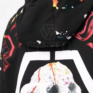เสื้อฮู้ดดี้สไตล์วินเทจผ้าคอตตอนผสม ระบายอากาศได้ดี สวมใส่สบาย ขายส่งแบบ OEM - Product Image 6