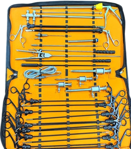 Kit completo de herramientas laparoscópicas médicas con trocartes, pinzas, tijeras y portaagujas. Kit laparoscópico de calidad premium. - Product Image 1