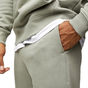 Vêtements de sport baggy de luxe de haute qualité avec logo personnalisé pour l'hiver Survêtements de sport en coton uni vierge en polaire technique de jogging pour hommes 2026 - Product Image 2