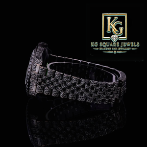 Reloj Black Diamond de Lujo, Mecánico, con Esfera de Diamantes de Imitación, Estilo Brazalete, Regalo para Hombre - Product Image 3