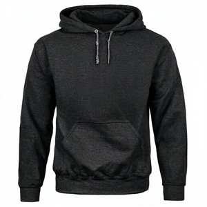 เสื้อฮู้ดดี้ผู้ชายคุณภาพสูง ผ้าฝ้ายฟลีซ 100% หนานุ่ม ใส่สบายสำหรับฤดูหนาว ทรงหลวม สีพื้น ผ้าระบายอากาศได้ดี อุ่นสบาย - Product Image 2
