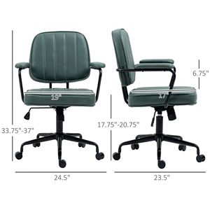 Sedia da ufficio ergonomica Boss con base in nylon e inclinazione reversibile verde - Product Image 3