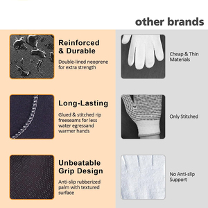 Guantes de Buceo de Secado Rápido Antideslizantes con Diseño Precurvado para Reducir la Fatiga de las Manos, Ideales para Surf, Paddle Boarding y Mantenimiento Acuático - Product Image 6