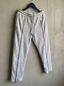 Mens <b>Slim</b> Fit Zip Hem <b>Jogger</b> Pants Cotton Blend Sweatpants Elastic Waist Drawstring Casual Sports Track Trousers - Product Image 3