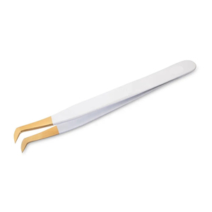 Pince à épiler professionnelle en acier inoxydable de haute qualité, personnalisée, pour cils, avec prise en main précise, antistatique et design durable - Product Image 1