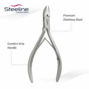 Coupe-ongles professionnel portable en acier inoxydable pour bébé, avec une large ouverture de mâchoire et une lame incurvée pour les ongles des doigts et des orteils - Product Image 5