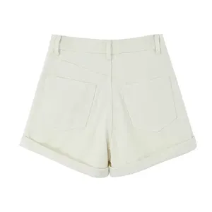 Shorts Cargo de Mezclilla para Mujer, Moda Urbana, 100% Algodón, Transpirables, Ecológicos, Color Azul Lavado, Corte Regular, Colores Personalizables - Product Image 3